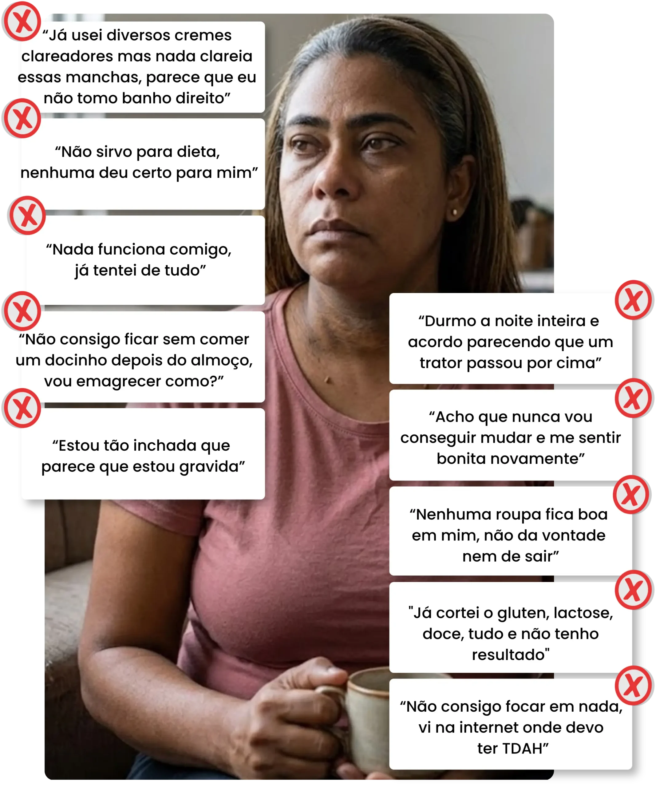 Pensamentos comuns de quem convive com resistência à insulina