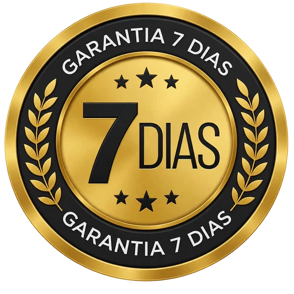 Selo: 7 dias de garantia, risco zero